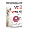 John Dog for Cats 99 Menu Mokra Karma Dla Dorosłych Kotów Z Kurczakiem 12x400g