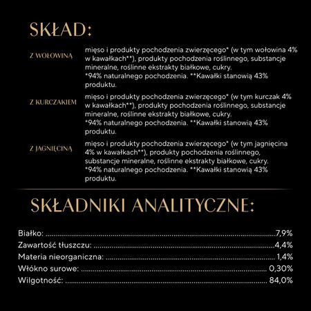 Sheba Fresh&Fine 6x50g  Mokra Karma Dla Kotów W Sosie Z Wołowiną  Kurczakiem Jagnięciną