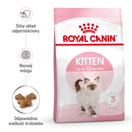 Royal Canin Fhn Kitten 10kg Karma Sucha Dla Kociąt +12x85g Mokra Karma w Sosie