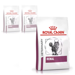 Royal Canin Veterinary Renal 3x400g Sucha Karma Dla Dorosłych Kotów Z Niewydolnością Nerek Zapobiega Powstawaniu Kamieni