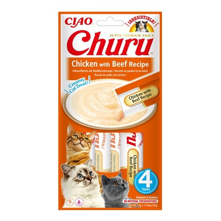 Inaba Cat Churu Mix Smaków 20x14g Kremowy Przysmak Dla Kota Pasta Kurczak Tuńczyk Łosoś Krab Wołowina