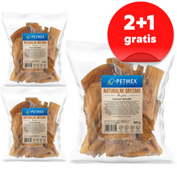 Petmex Ścięgno Wołowe 3x500g Gryzak Naturalny Przysmak Dla Psa 2+1 GRATIS
