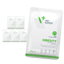 VetExpert Veterinary Diet Obesity Cat 6x100g Mokra Weterynaryjna Karma Dla Kotów Redukująca Nadmierną Masę Ciała