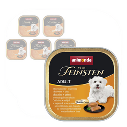 Animonda Vom Feinsten Mokra Karma Dla Psa 6x150g Z Kurczakiem I Wątróbką