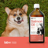LAB-V Olej Z Łososia 100% Premium Dla Psa I Kota 500ml Na Skórę Sierść I Alergie