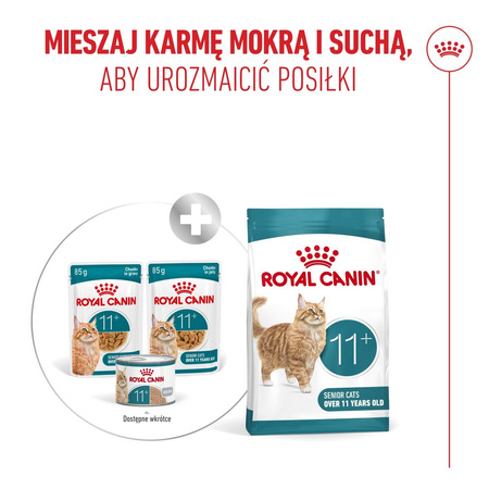 Royal Canin Ageing 11+ Jelly Karma Mokra 85g Kawałki w Galaretce Dla Kotów Dojrzałych Po 11 Roku Życia