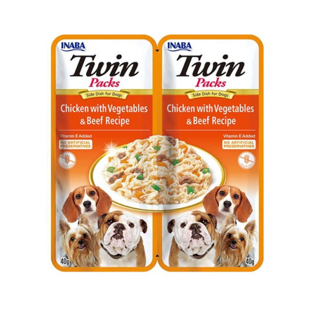 Inaba Twin Packs 12x40g Karma Uzupełniająca Dla Psa Mix Smaków