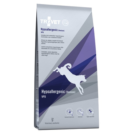 Trovet Hypoallergenic VPD Rich In Venison 3kg Dietetyczna Sucha Karma Z Dziczyzną Dla Psa Z Nadwrażliwością Pokarmową