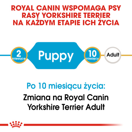 Royal Canin BHN Yorkshire Terrier Puppy 7,5kg Karma Sucha Dla Szczeniąt Rasy Yorkshire Terrier Do 10 Miesiąca