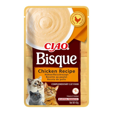 Inaba Cat Ciao Bisque 4+1 (5x40g) Uzupełniająca Karma Dla Kota Zupa Krem Mix Smaków