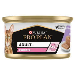 Purina Pro Plan Adult Delicate 85g Mokra Karma Dla Kota Mus Z Indykiem