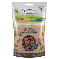 Baltica Przysmaki Regionów Indyk z Owocami Leśnymi 100g Ciastka Treningowe Dla Psa