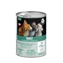 PetRepublic 400g Bezzbożowa Mokra Karma Dla Kota Kawałki W Sosie Z Dorszem
