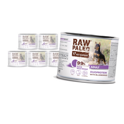 Raw Paleo Duck&Boar Adult Duoprotein 6x200g Mokra Karma Dla Psa z Kaczką i Dzikiem