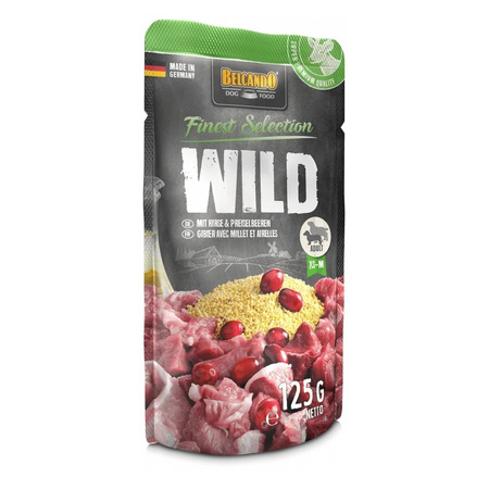 Belcando Finest Selection Mokra Karma Dla Psa Dziczyzna Żurawina Proso 12x125g