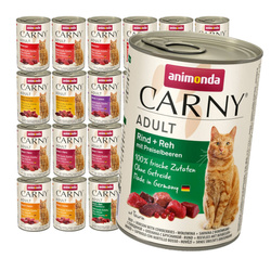 Animonda Carny Adult 24x400g Mokra Karma Dla Kota Mix Smaków Bez Ryb