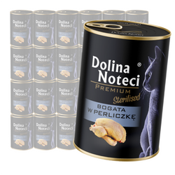 Dolina Noteci Premium Sterilised 24x400g Mokra Karma Dla Kota Po Sterylizacji Bogata w Perliczkę