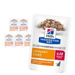 Hill's Prescription Diet c/d Multicare Stress 6x85g Mokra Karma W Sosie Z Kurczakiem Dla Kota Wsparcie Zdrowia Układu Moczowego