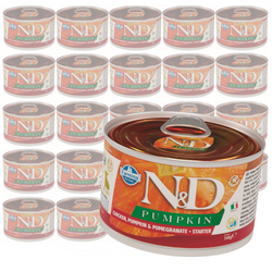 Farmina N&D Dog Chicken Pumpkin Pomegranate Starter 24x140g Mokra Karma Dla Szczeniąt Kurczak Dynia i Granat