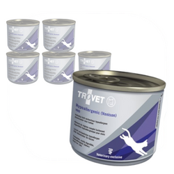 Trovet Hypoallergenic VRD 6x200g Lekkostrawna Mokra Karma Dietetyczna z Dziczyzną Dla Kotów z Nadwrażliwością Pokarmową