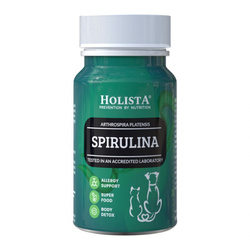 Holista Spirulina 90 Tabletek Suplement z Alg Morskich Dla Psa i Kota Odporność Detoks Alergie