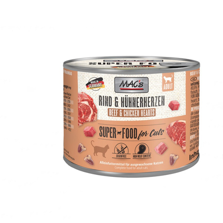 MAC's 24x200g Bezzbożowa Mokra Karma Dla Dorosłych Kotów Mix 6 Smaków